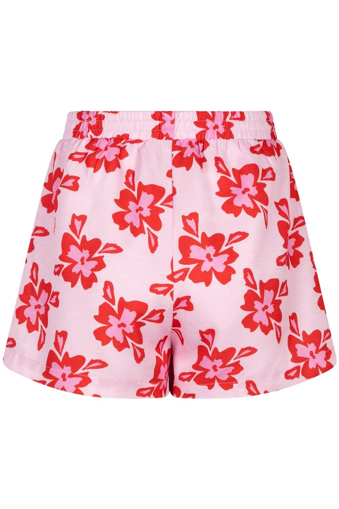 SHORT IVANA S HSS2526 RED FLOWER